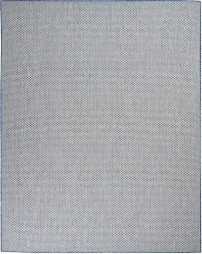 8' X 10' Geometric Power Loom Area Rug - Blue