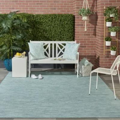 9' X 12' Power Loom Area Rug - Aqua