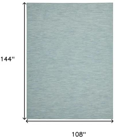 9' X 12' Power Loom Area Rug - Aqua