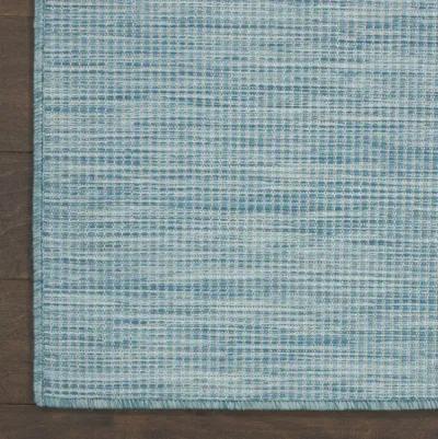 9' X 12' Power Loom Area Rug - Aqua