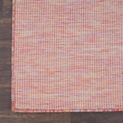 7' X 10' Power Loom Area Rug - Dark Red