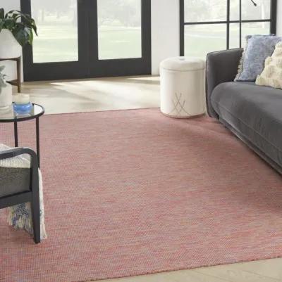 7' X 10' Power Loom Area Rug - Dark Red