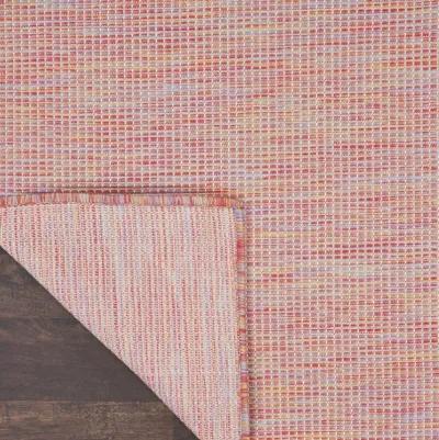 7' X 10' Power Loom Area Rug - Dark Red