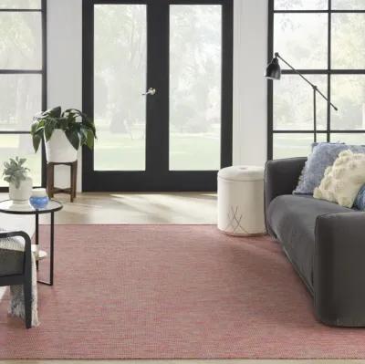 7' X 10' Power Loom Area Rug - Dark Red