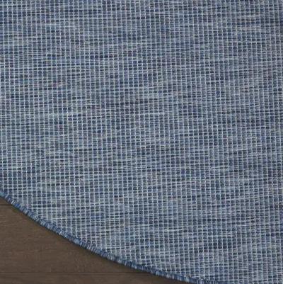 8' Round Power Loom Area Rug - Navy Blue