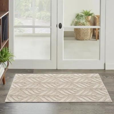 3' X 4' Floral Power Loom Rug - Charcoal