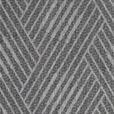 8' X 10' Geometric Stain Resistant Outdoor / Indoor Area Rug - Gray / Blue