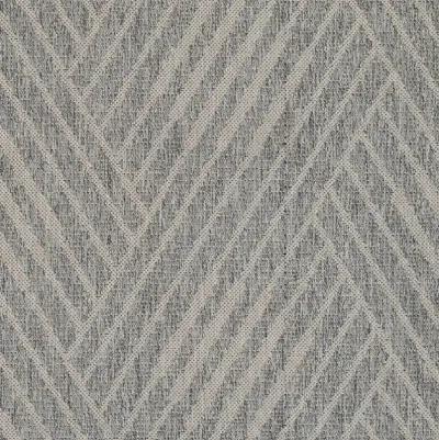 5' X 8' Geometric Stain Resistant Indoor / Outdoor Area Rug - Gray