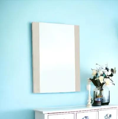 41" Glass Mirror - Beige