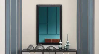 Rectangle Accent Mirror - Black