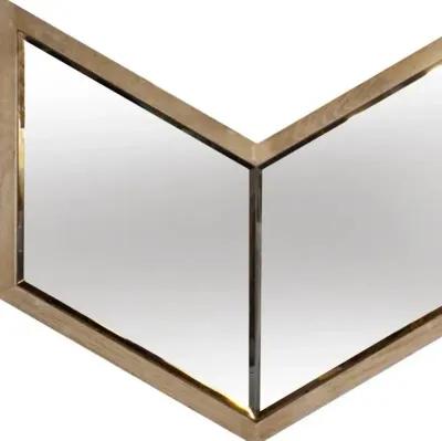 23" Novelty Framed Accent Mirror - Natural