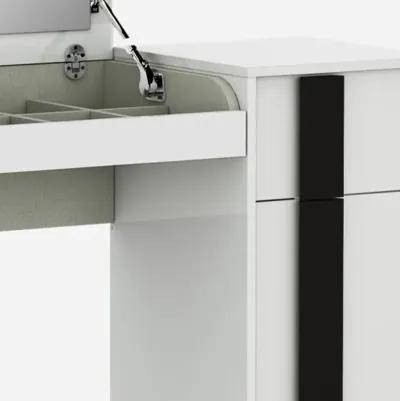 Iron Vanity Dresser - White