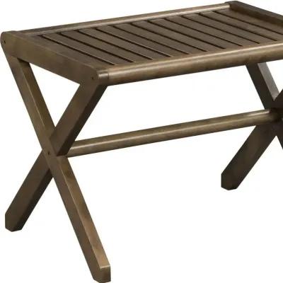 Wooden Stool Bench - Antique Chestnut