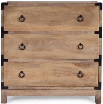 Wood Solid Wood Three Drawer Dresser - Natural