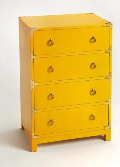 Four Drawer Dresser - Yellow Solid Wood