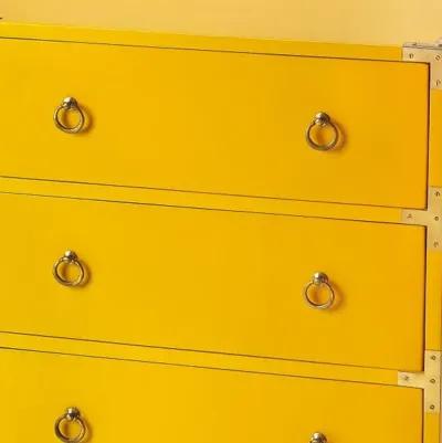 Four Drawer Dresser - Yellow Solid Wood