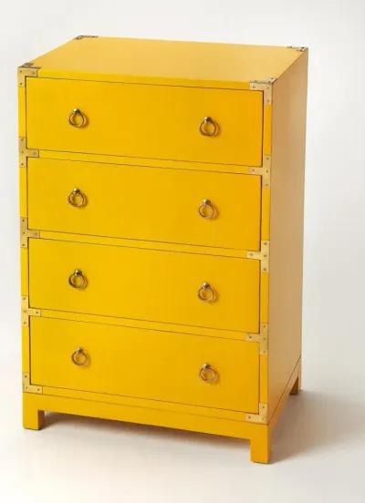 Four Drawer Dresser - Yellow Solid Wood