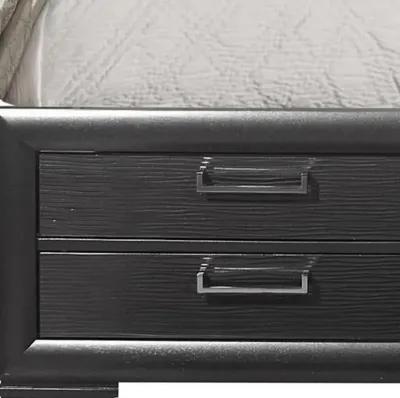 Solid Wood Full Eight Drawers Bed - Gray