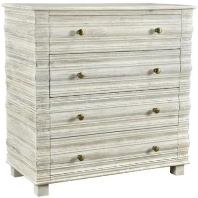 Solid Wood Seven Drawer Dresser - White Wash