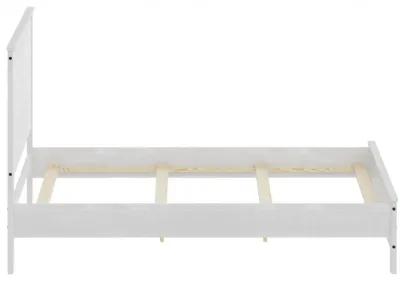 Solid Wood Full Double Bed Frame - White