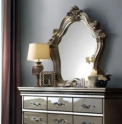 47" Antique Irregular Dresser Mirror - Platinum