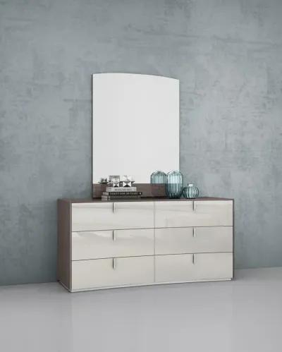 Six Drawer / Double Dresser - Gray