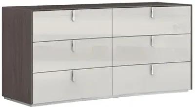 Six Drawer / Double Dresser - Gray