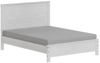 Solid Wood Queen Bed Frame - White