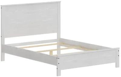 Solid Wood Queen Bed Frame - White