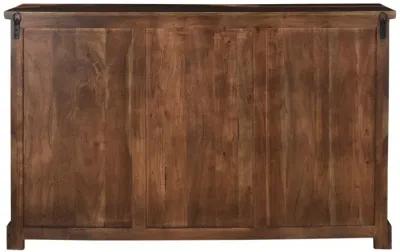 Solid Wood Six Drawer Dresser - Dark Brown