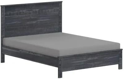 Solid Wood Queen Bed Frame - Gray