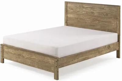 Solid Wood Twin Bed Frame - Walnut Brown