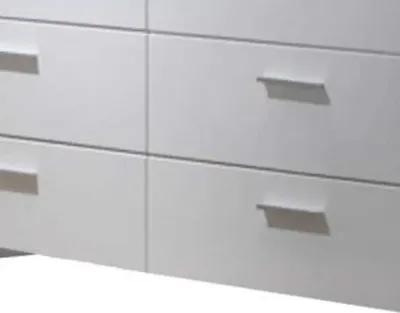 Six Drawer Double Dresser - White