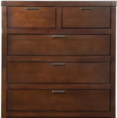 Solid Six Drawer Chest - Brown