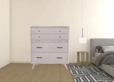 Solid Wood Four Drawer Chest - Gray