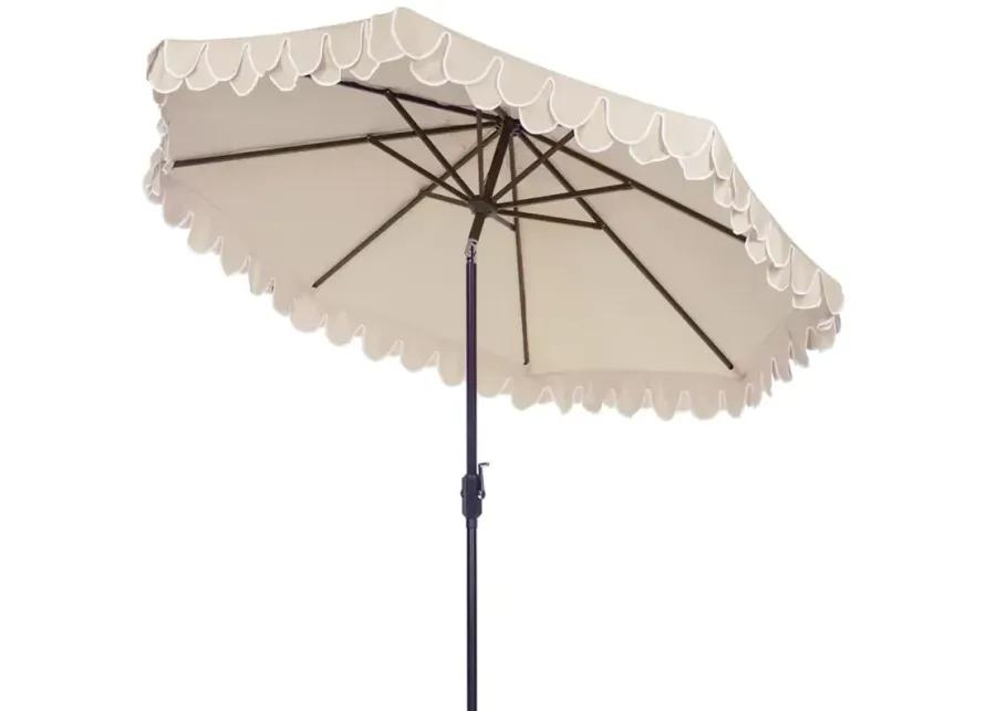 SAFAVIEH Elegant Valance 9 Ft Umbrella
