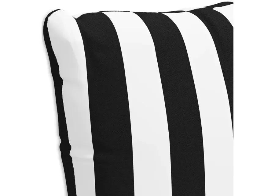 Sparrow & Wren Down Pillow in Canopy Stripe, 20" x 20"