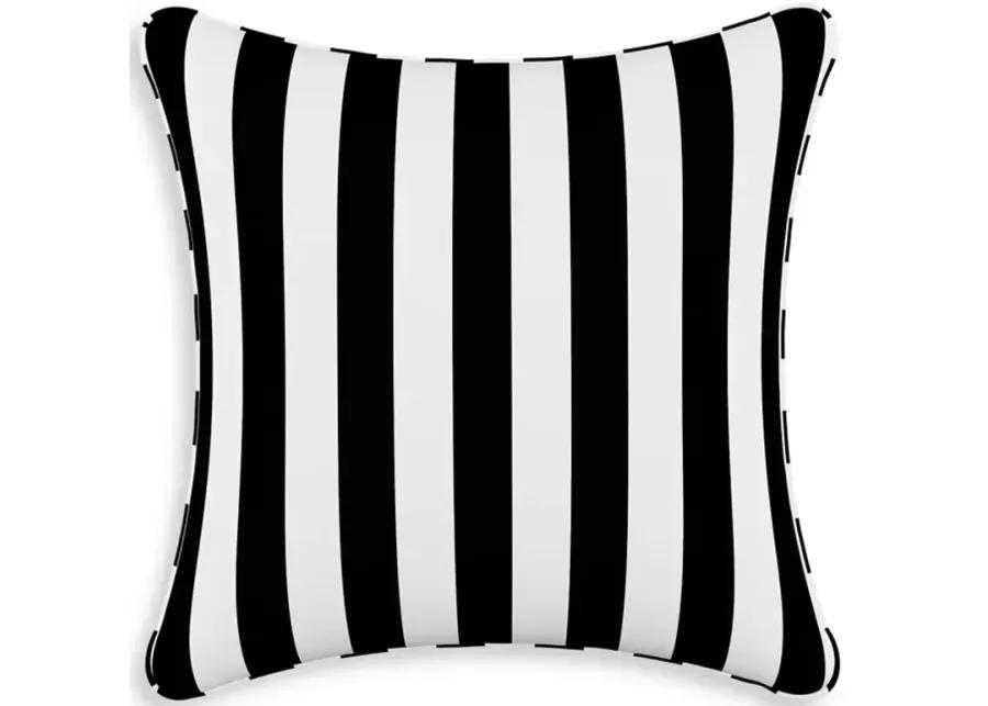 Sparrow & Wren Down Pillow in Canopy Stripe, 20" x 20"