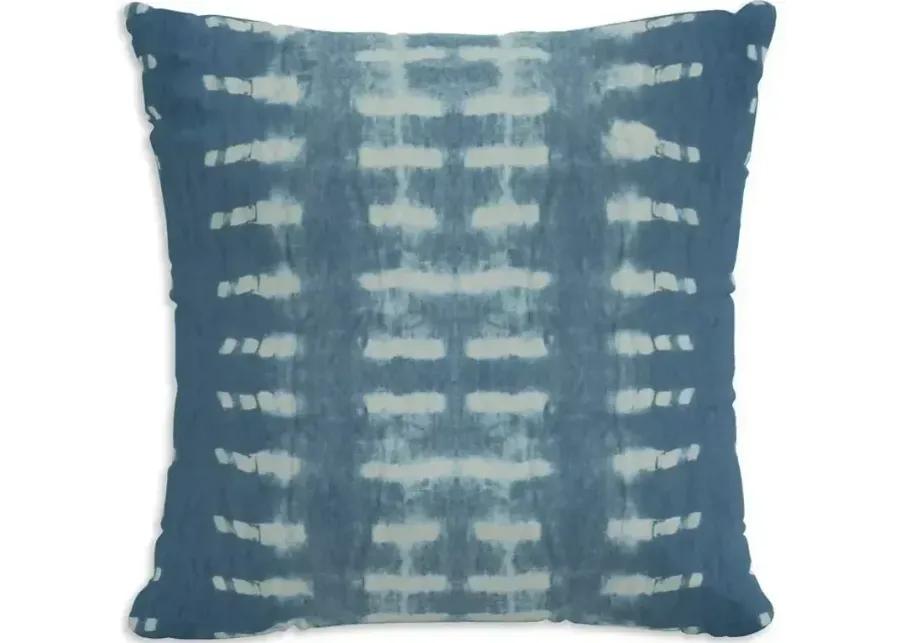 Sparrow & Wren Outdoor Pillow in Dotted Stripe, 18" x 18"