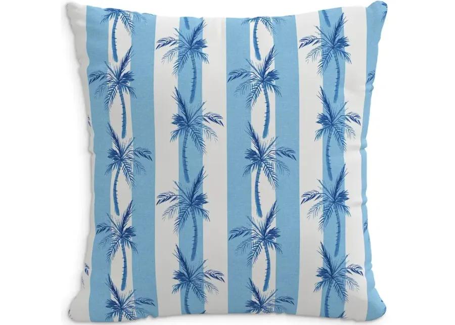 Cloth & Company The Cabana Stripe Palms Decorative Pillow, 18" x 18"
