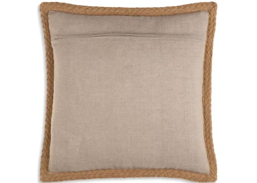 Surya Warrick Striped Linen Decorative Pillow, 22" x 22"