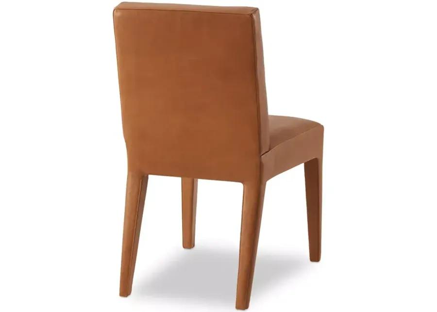 Ralph Lauren Dalton Leather Upholstered Dining Side Chair
