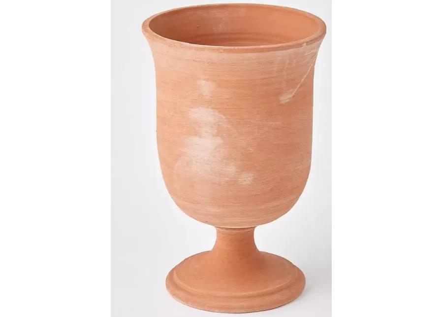 Global Views Villa Chalice Vase Terracotta, Large