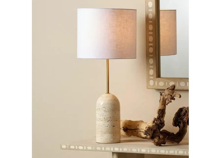 Jamie Young Holt Travertine Table Lamp