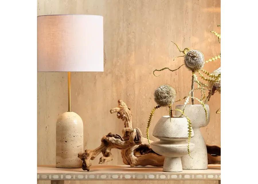 Jamie Young Holt Travertine Table Lamp