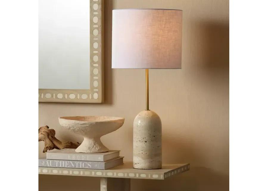 Jamie Young Holt Travertine Table Lamp