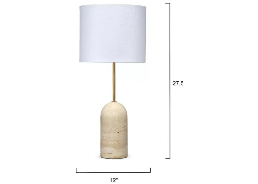 Jamie Young Holt Travertine Table Lamp