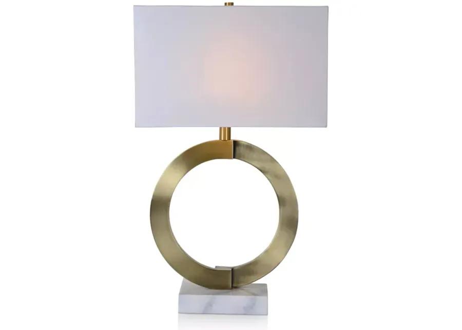 Ren-Wil Skyler Brass & Marble Table Lamp