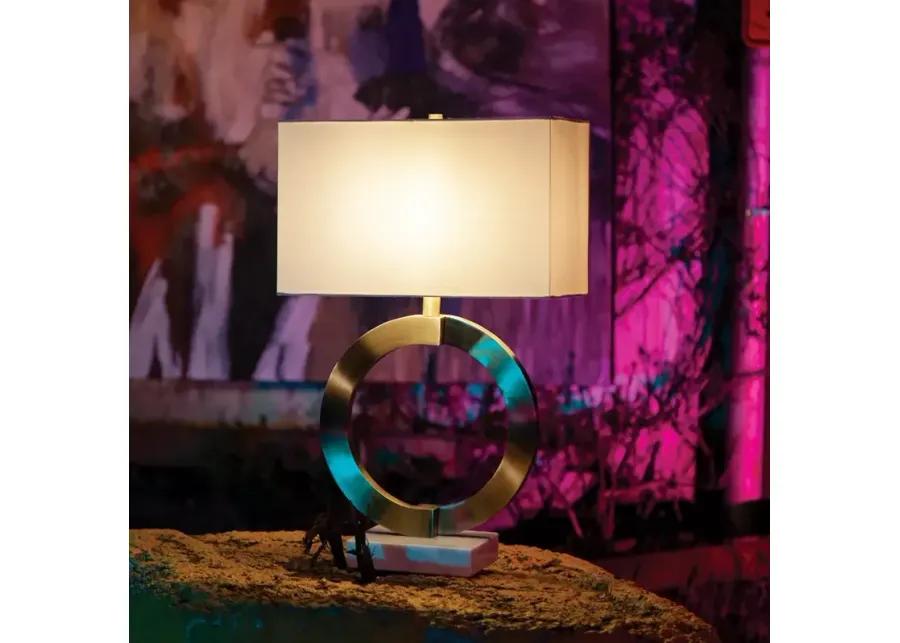 Ren-Wil Skyler Brass & Marble Table Lamp