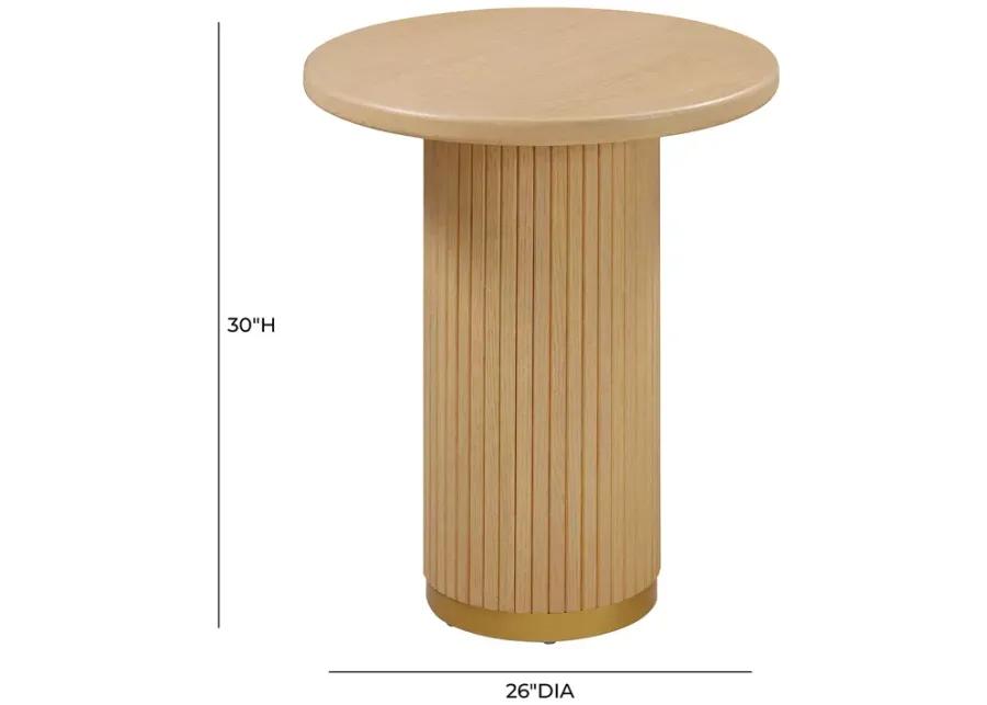 TOV Furniture Chelsea Natural Oak Wood Entry Table